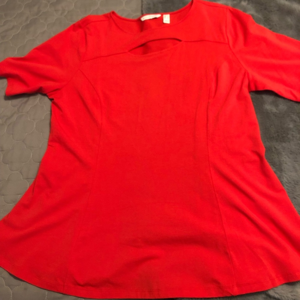 Isaac Mizrahi peplum top